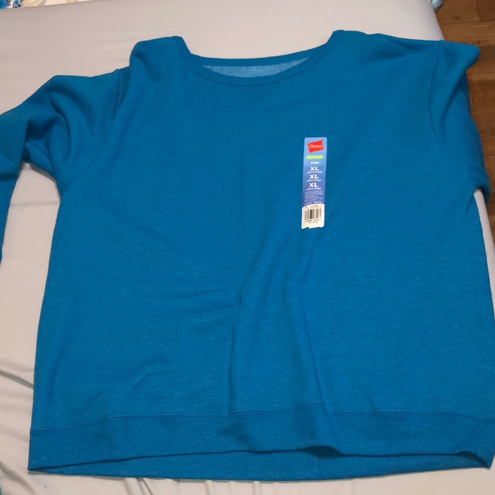 Turquoise sweater Hanes